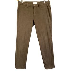 Lila Ryan Pants Women's 32 Brown Straight Stretch Casual Preppy Work Career